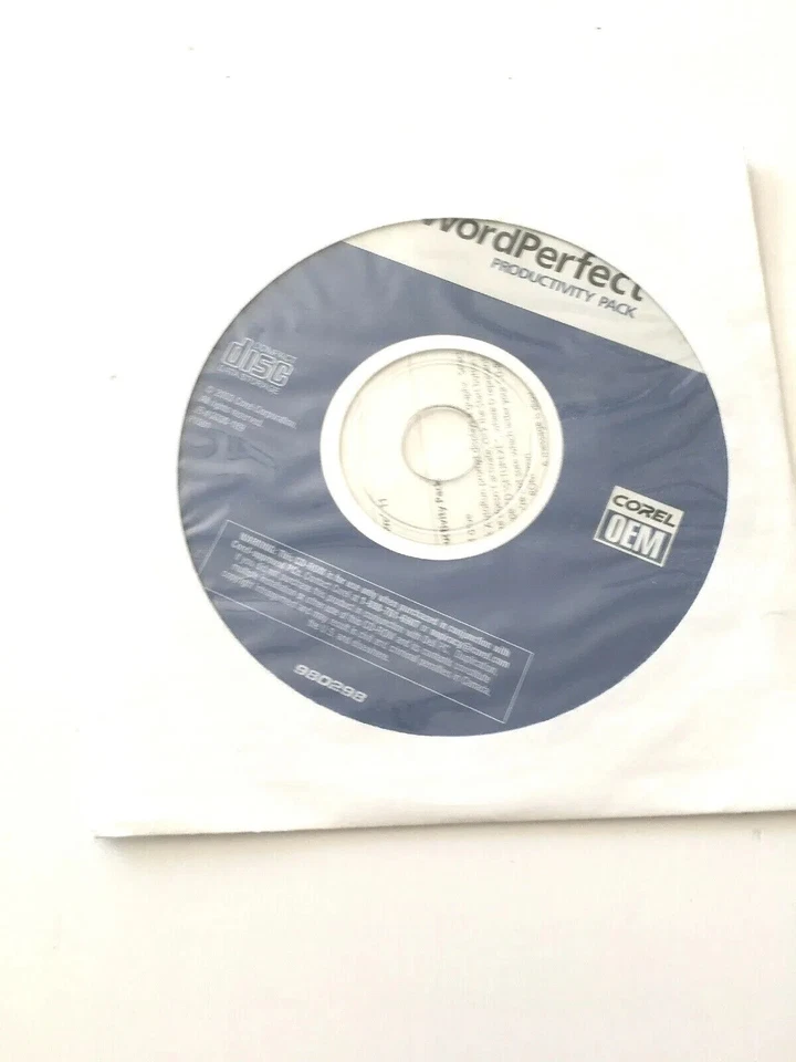 Corel WordPerfect Productivity Pack 2002 2003 Software Word Perfect Office - Image 1 of 1