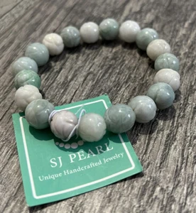 SJ Pearl einzigartiges handgefertigtes Schmuck Jade Armband - Bild 1 von 5
