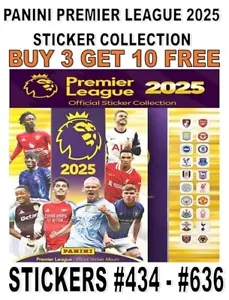 PANINI PREMIER LEAGUE 2025 STICKERS COLLECTION #434 - #636 MAN UTD - WOLVES - Picture 1 of 1