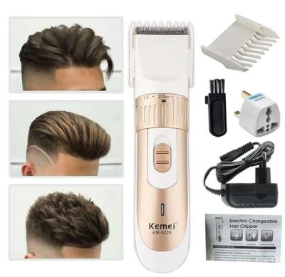 Professional Hair Clippers KEMEI Cordless Trimmer Shaver Mens Trimming Set
