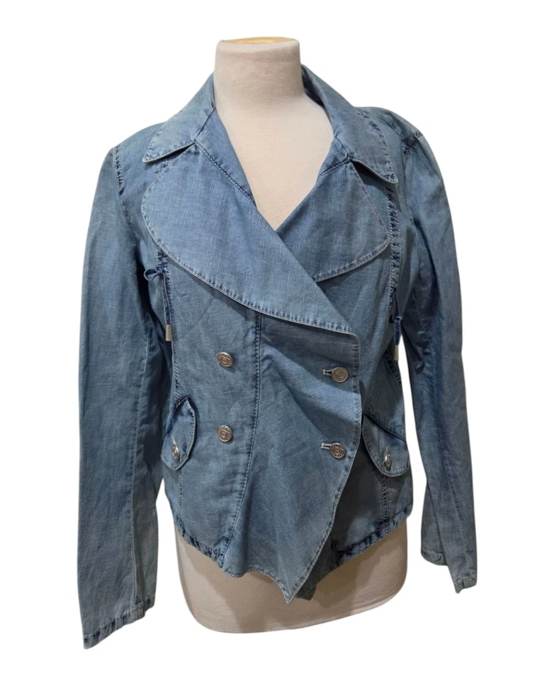 Chaqueta Blazer Escada Sport Cambray Denim Ligera Para Mujer Talla EU 40 US 10 Foto 1 de 4