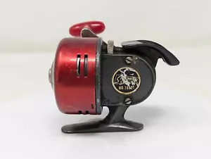 Vintage Sportmaster No. 78621 Fishing Reel Japan Red Gray - Spins Well - Picture 1 of 7