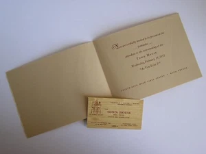 Town House Casino Reno Nevada 1951 Opening Night Invitation - Picture 1 of 6