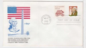 TurtlesTradingPost- Washington Monument 1985 #2149- FDC Artmaster Cachet - Picture 1 of 2