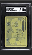 2012 Topps Chrome #144 Mike Trout Yellow Printing Plate 1/1 SGC 8.5