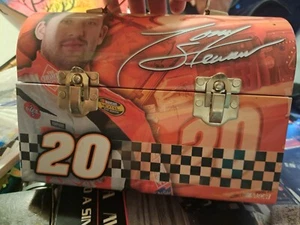 NASCAR Tony Stewart #20 Signed Metal Lunch Box Pail  - Picture 1 of 3