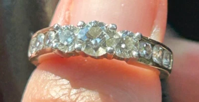 Anillo de compromiso Leo diamante .42 centro (1.5ctw) 14k/platino Foto 1 de 4