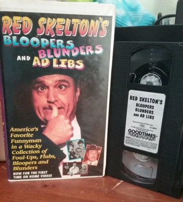 RED SKELTON'S BLOOPERS BLUNDERS AND AD LIBS (VHS,1994, B&W) CLAMSHELL - Image 1 of 4