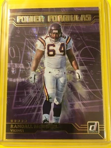 🔥🔥2020 Donruss RANDALL McDANIEL Power Formulas #PF-RM Minnesota Vikings - Picture 1 of 2