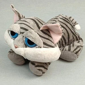 RUSS BERRIE Katze Pepper liegend ❤️ Kuscheltier Stofftier Plüsch ca 30cm Grau - Bild 1 von 6