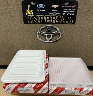 2008-2013 TOYOTA HIGHLANDER НОВЫЙ ВОЗДУШНЫЙ ФИЛЬТР ДВИГАТЕЛЯ И САЛОННЫЙ ВОЗДУШНЫЙ ФИЛЬТР OEM - Изображение 1 из 4