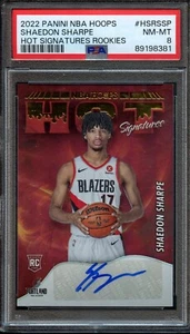 2022 Panini Hoops Shaedo Sharpe Rookie Autograph PSA 8 - Picture 1 of 1