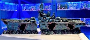 73cm  2 Piece Shipwreck Frigate Big Aquarium Ornament for Large Fish Tanks FR1