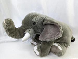 Peluche elefante gris 8 pulgadas K&M International 2007 juguete de peluche - Imagen 1 de 7