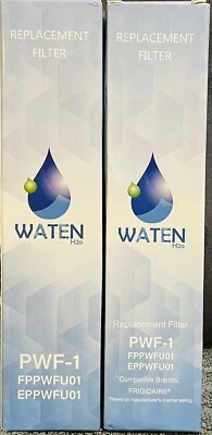 2 LOT WATEN H20 FPPWFU01 EPPWFUO1 WATER REPLACEMENT FILTER PWF-1 SEALED [AI] - Image 1 of 3