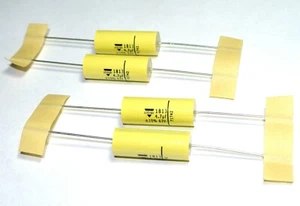 4pcs of 4.7uF 63V MKT 1813 11.5x26.5mm AXIAL Capacitors VISHAY MKT1813547065R - Picture 1 of 1