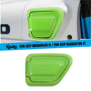 Green Charging Cap Cover Trim Decoration Frame For Jeep Wrangler J  JT 4Xe 2021+ - Picture 1 of 8