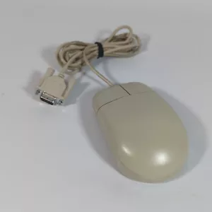 Serielle Schnittstelle (DB9) Kugel Beige 2 Tasten Maus ECM-S3101 GETESTET - Bild 1 von 6