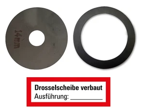 14mm Drosselscheibe f. Wandhydranten inkl. 2" Dichtung u. Aufkleber - Bild 1 von 3