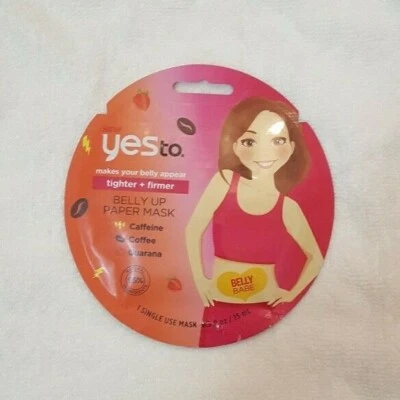 Yes to Belly Up Single-Use Paper Mask - Caffeine, Coffee, Guarana  - Image 1 of 2