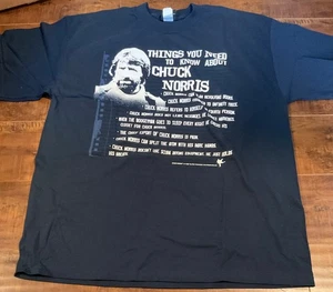 Chuck Norris Vintage T-Shirt Size XL Pre-Owned - Picture 1 of 4