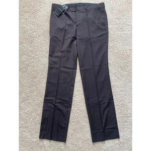 Woolmark Statement Italy Pants Sz 38 Men’s Brown 100% Wool Handmade NWT - Picture 1 of 10