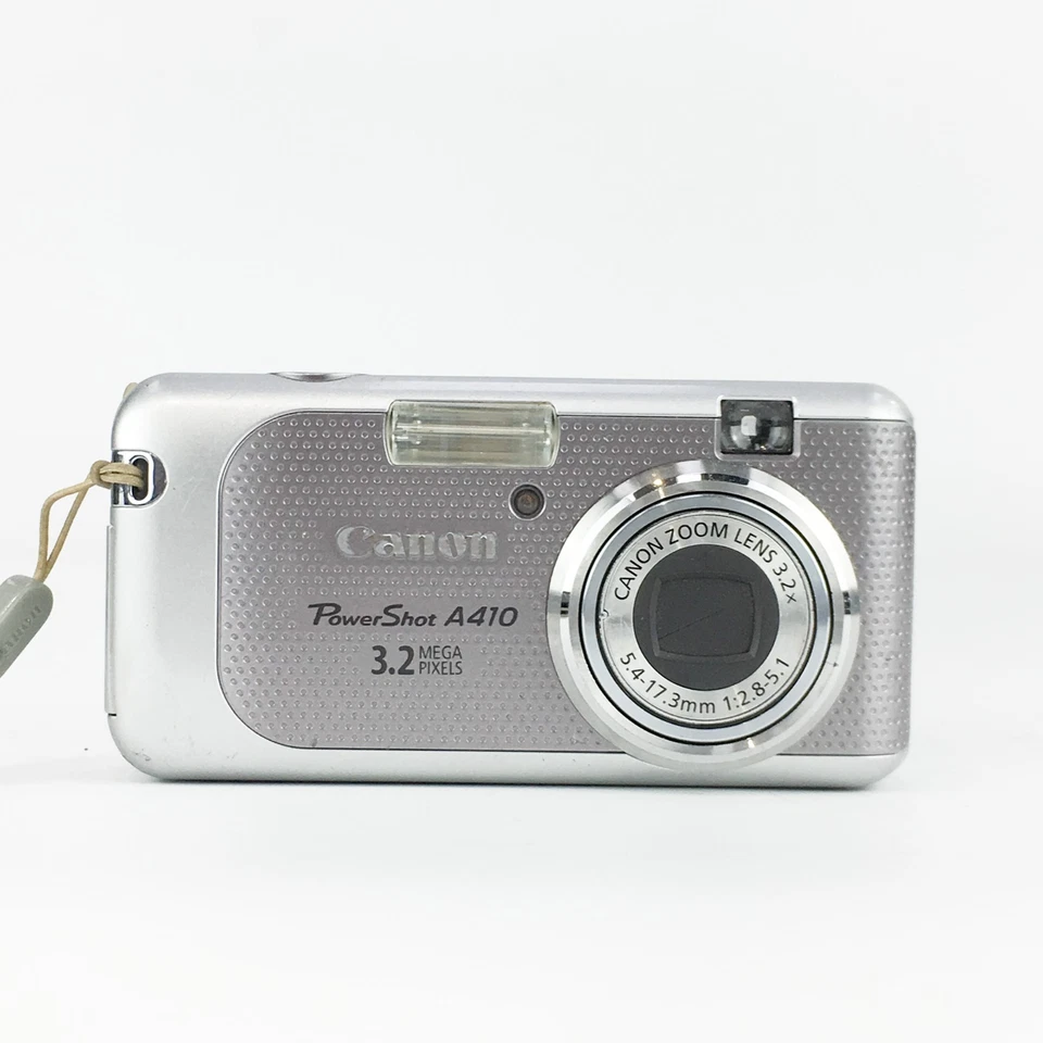 Canon PowerShot A410 3.2MP Digital Camera, Silver- Tested & Working - Image 1 of 4
