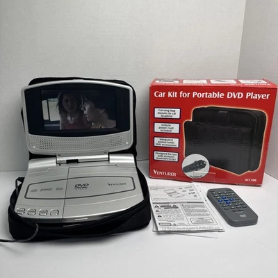 Reproductor de DVD portátil Venturer PVS1262 con kit de coche bolsa control remoto y manuales Foto 1 de 4