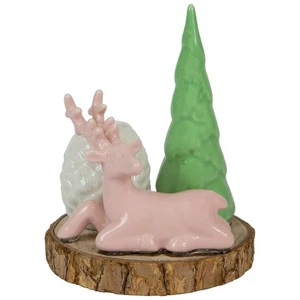 Northlight 6" Reno Rosa con Árbol Cono de Pino Navidad Cónico Cle Soporte - Imagen 1 de 5