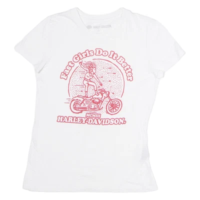 Camiseta Harley Davidson Mujer Banda Blanca XS Foto 1 de 4