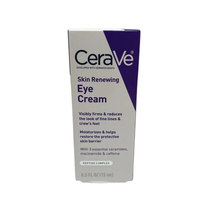 Crema de ojos antienvejecimiento Cerave para arrugas y líneas finas - 0,5 fl oz Foto 1 de 4