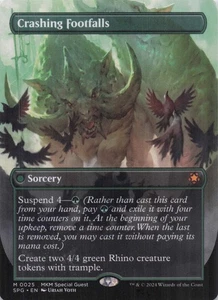Crashing Footfalls (sin fronteras) invitados especiales míticos regulares #25 casi nuevo como nuevo Magic The Gathering - Imagen 1 de 2