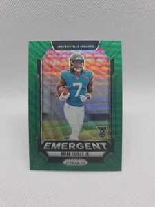 2024 Panini Prizm - Emergente Brian Thomas Jr. #12 Green Wave Prizm (RC) - Foto 1 di 2