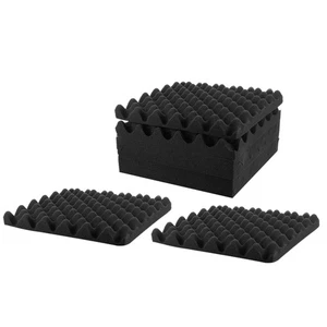 Placa de aislamiento de esponja absorbente de sonido de 8 piezas paneles acústicos para el hogar - Imagen 1 de 12