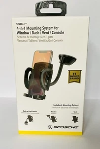 NEW SCOSCHE StuckUp Cell Phone 4-in-1 Mounting Kit for Window/Dash/Vent/Console - Picture 1 of 6