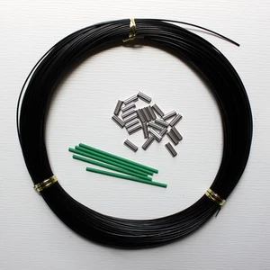 OUTRIGGER LEADER LINE 2.0MM 100YDS 400LB CON CRIMPS - NEGRO - Imagen 1 de 1