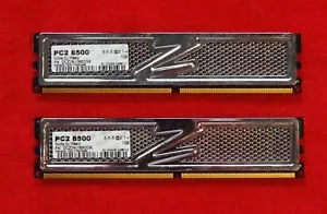 OCZ Platinum SLI-Ready Edition 2GB (2x1GB) DDR2-1066 Black PCB OCZ2N10662GK - Picture 1 of 1
