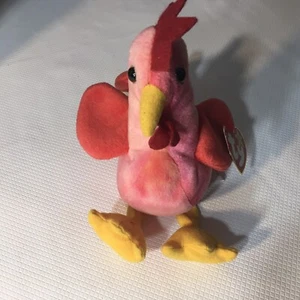 TY Beanie Baby 1996 Strut” The Rooster Beanie Baby Plush - Picture 1 of 12