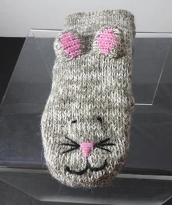 Guanti a maglia fatti a mano Mimi Mousey animali giovani/adulti (6+) GY11 - Foto 1 di 12