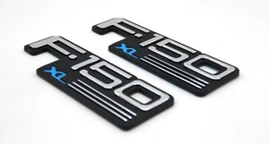 fits 92-97 Ford F-150 XL Side Fender F2TB-16B114-AA Logo F1TZ-16720-B Emblem set - Picture 1 of 5