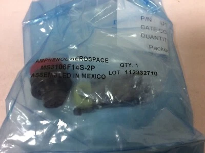 New Amphenol M33106F14S-2P Circular Connector, 4 Position, #14 Shell Size - Image 1 of 2