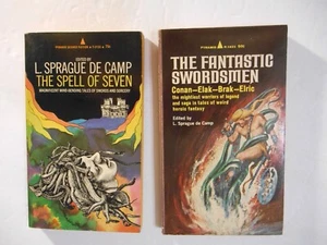 sword&sorcery collections edit by L. Sprague deCamp (1967, 1969) pb 2 book LOT - Imagen 1 de 4