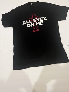 All Eyez On Me 2017 Tupac Shakur 2Pac Promo T-Shirt Hip Hop Sz LG Black*