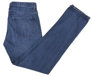 Mens Sandro Paris Droit Blue 100% Cotton Denim Straight Slim Jeans 35 x 33 - Picture 1 of 7