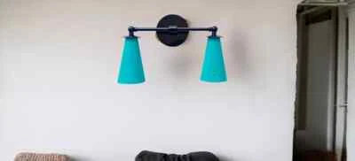 1950s Mid-Century Swing Arm Wall Sconce Italian Sputnik Brass Wall Fixture Indus - Image 1 of 4