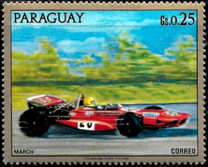 1972 PARAGUAY 🔥Sport CAR" MARCH "🔥MNH**OG Automobile - Picture 1 of 1