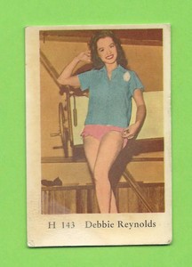 1961 Dutch Gum Card H #143 Debbie Reynolds