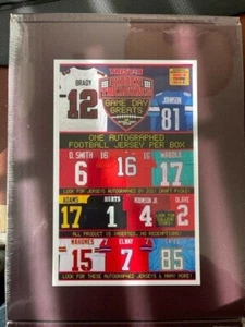 2021 Tristar Hidden Treasures Game Day Greats Auto Football Jersey Factory Seale - Bild 1 von 1