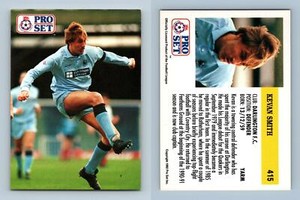 Kevan Smith - Darlington #415 English League 1991-92 Pro Set Trading Card