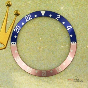 Rolex GMT-MASTER II 16700,16750,16760 original para hombre inserto azul y rojo S/S #F5 - Imagen 1 de 6